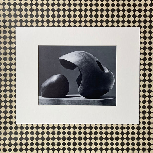 1960s Henry Moore Mounted Print ~ 11 x 14"