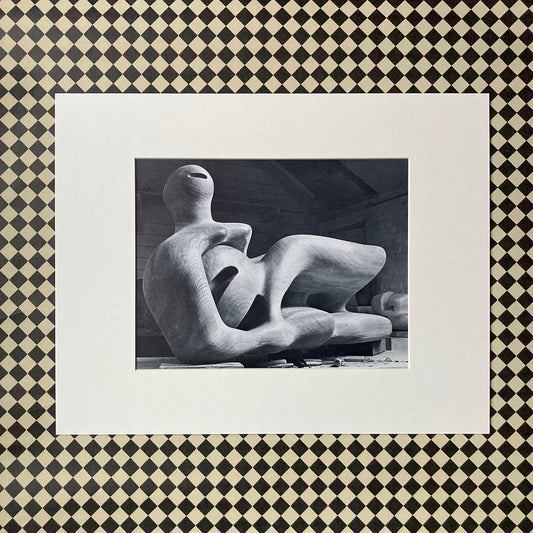 1960s Henry Moore Mounted Print ~ 11 x 14"