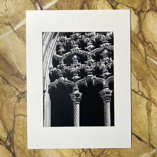 1960s Mosteiro da Batalha Mounted Print ~ 30 x 40cm