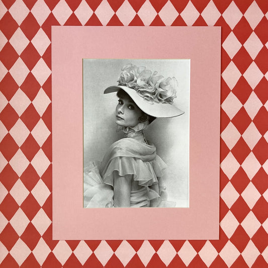Audrey Hepburn by Beaton Mounted Print ~ 11 x 14"