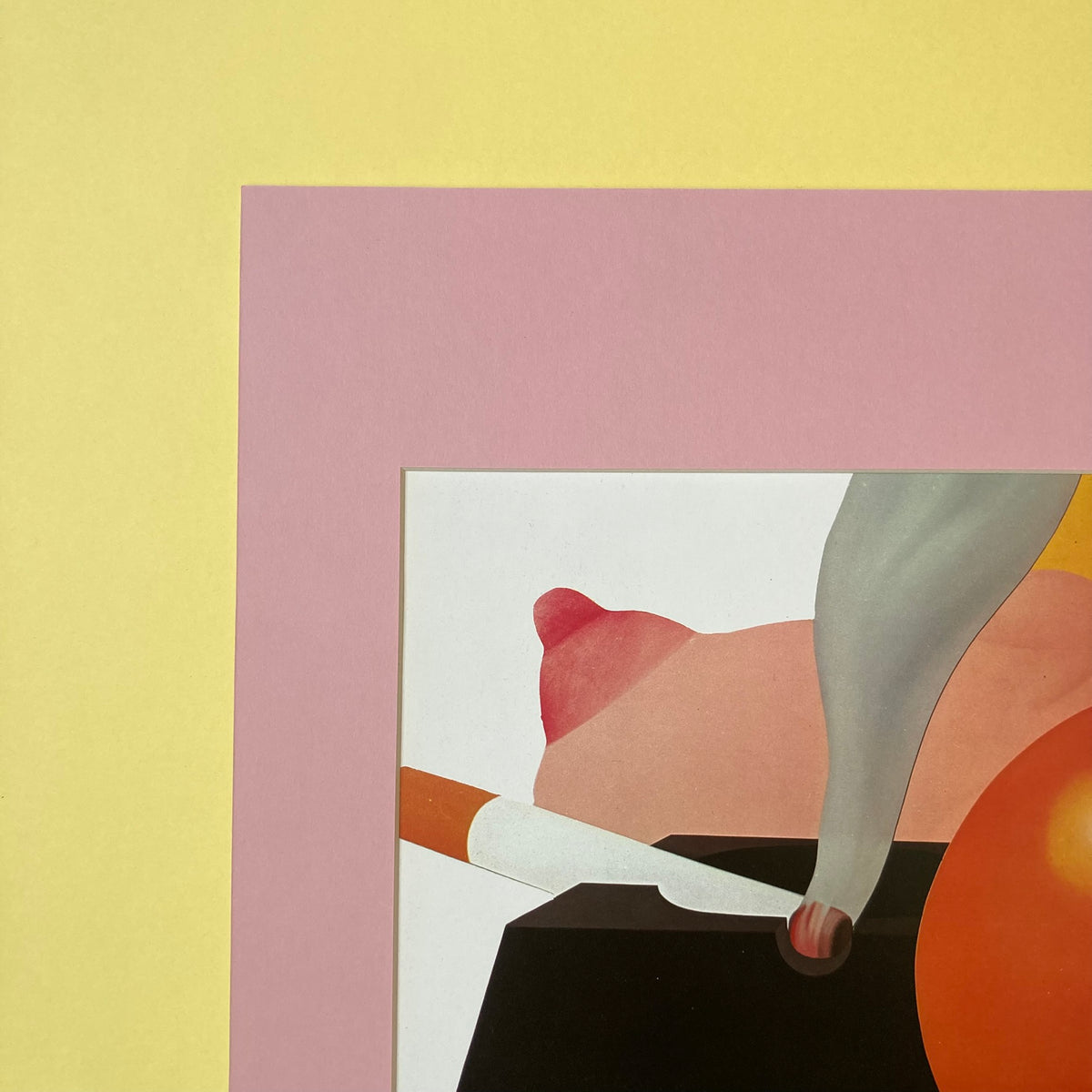 1980s Tom Wesselmann Mounted Print 11 x 14"