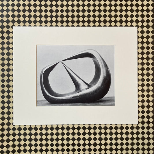 1960s Henry Moore Mounted Print ~ 11 x 14"