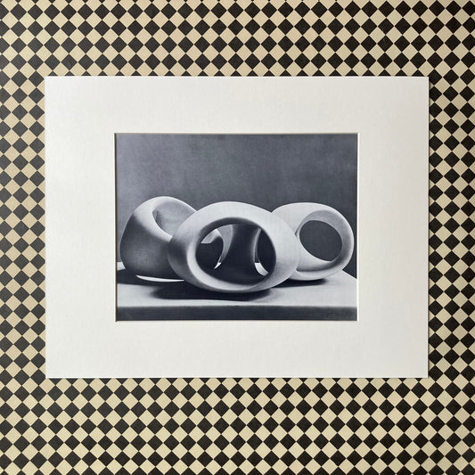 1960s Henry Moore Mounted Print ~ 11 x 14"