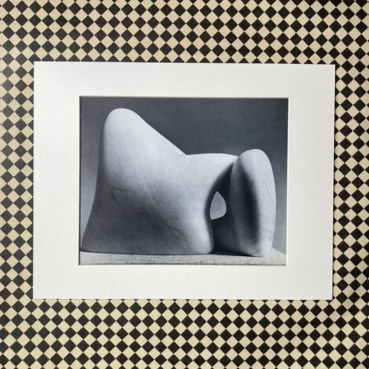 1960s Henry Moore Mounted Print ~ 11 x 14"