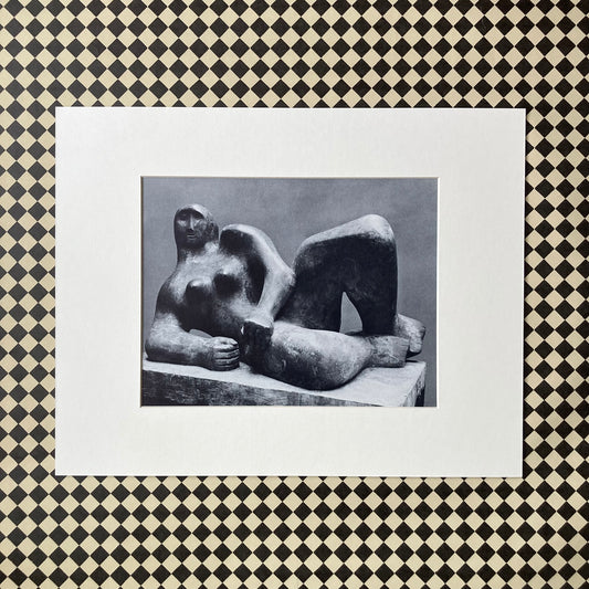 1960s Henry Moore Mounted Print 11 x 14"