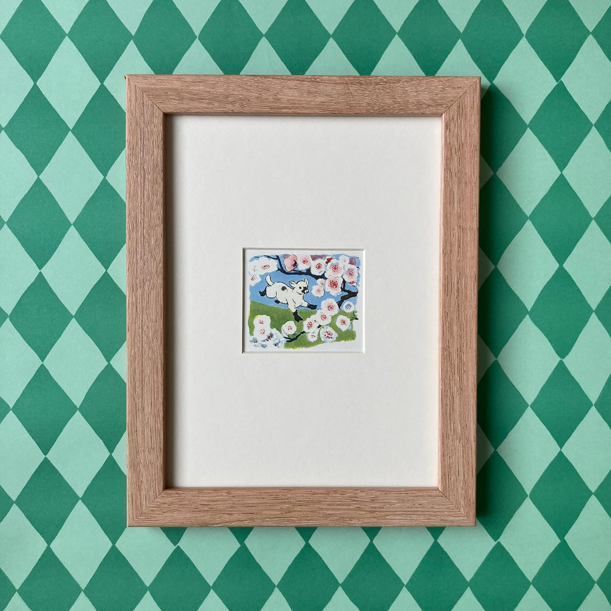 1950s Spring Lamb Mounted Print ~ 8 x 6"