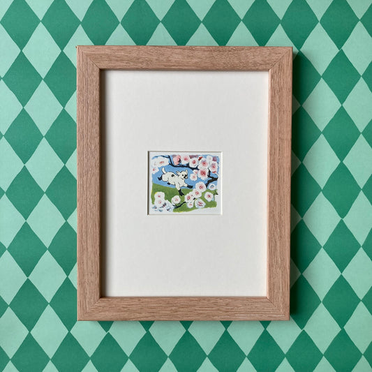 1950s Spring Lamb Mounted Print ~ 8 x 6"