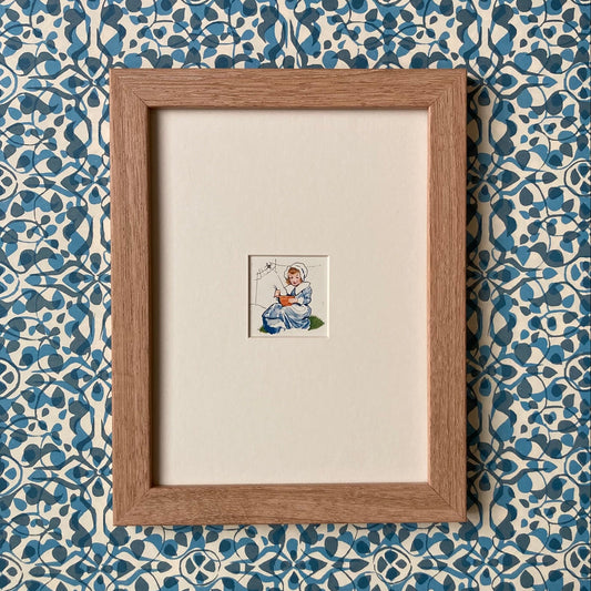 1950s Little Miss Muffet Mounted Print ~ 8 x 6"