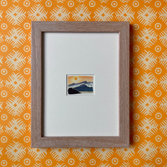 1950s Sun Up Mounted Print ~ 8 x 6"