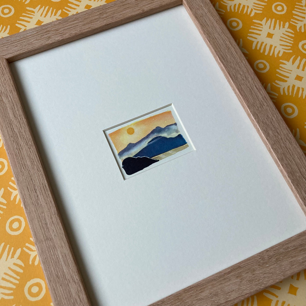 1950s Sun Up Mounted Print ~ 8 x 6"