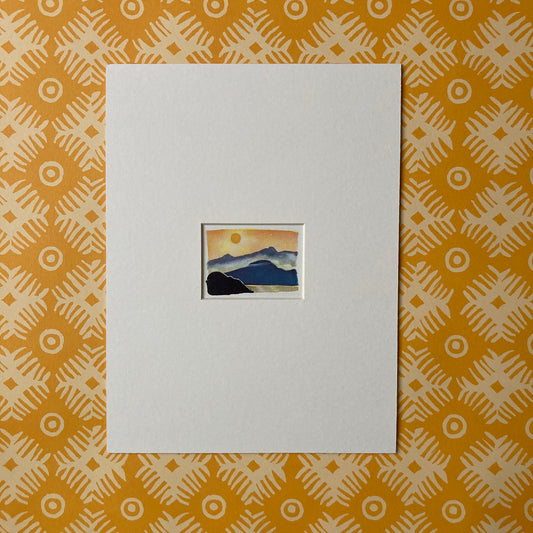 1950s Sun Up Mounted Print ~ 8 x 6"