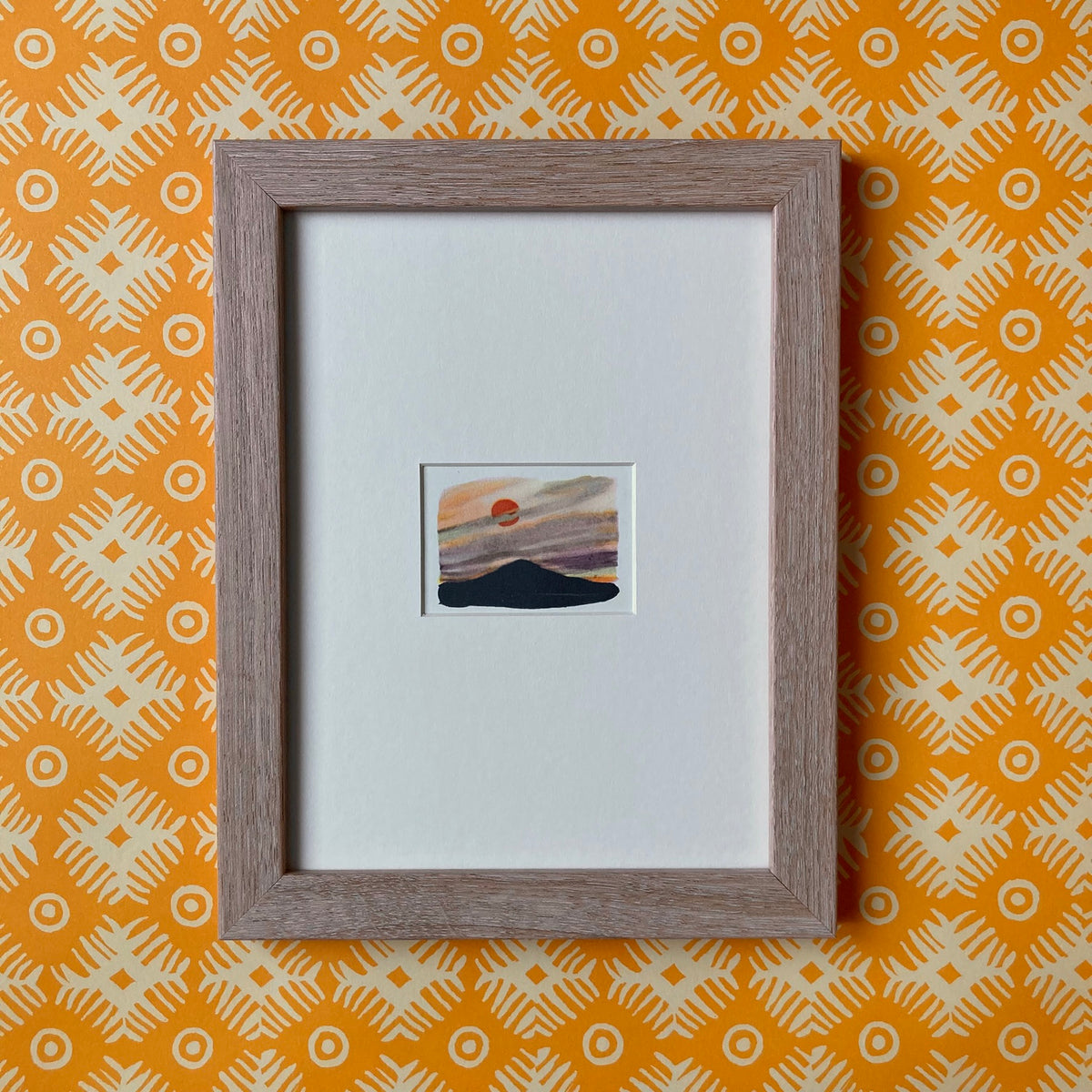 1950s Sun Down Mounted Print ~ 8 x 6"
