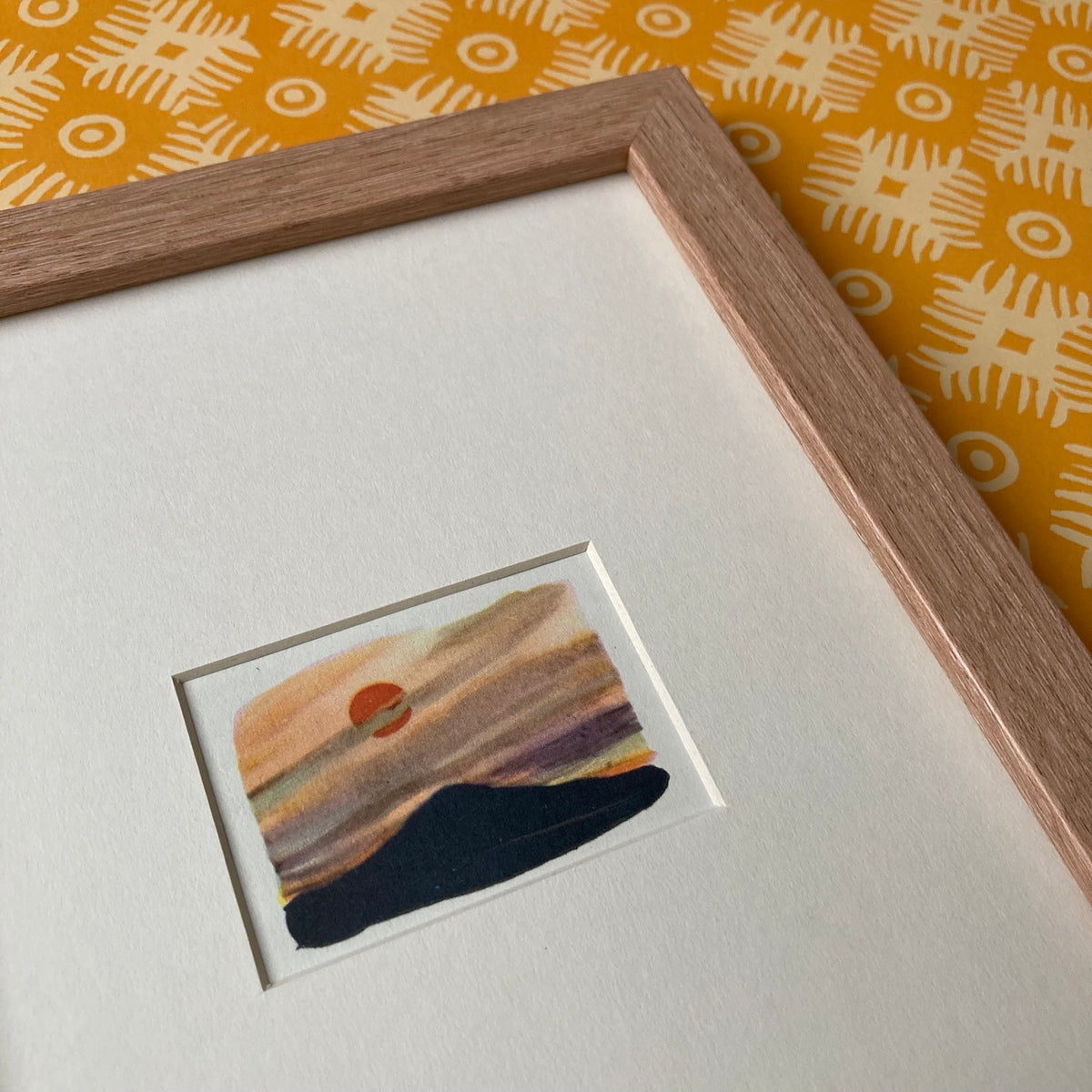 1950s Sun Down Mounted Print ~ 8 x 6"