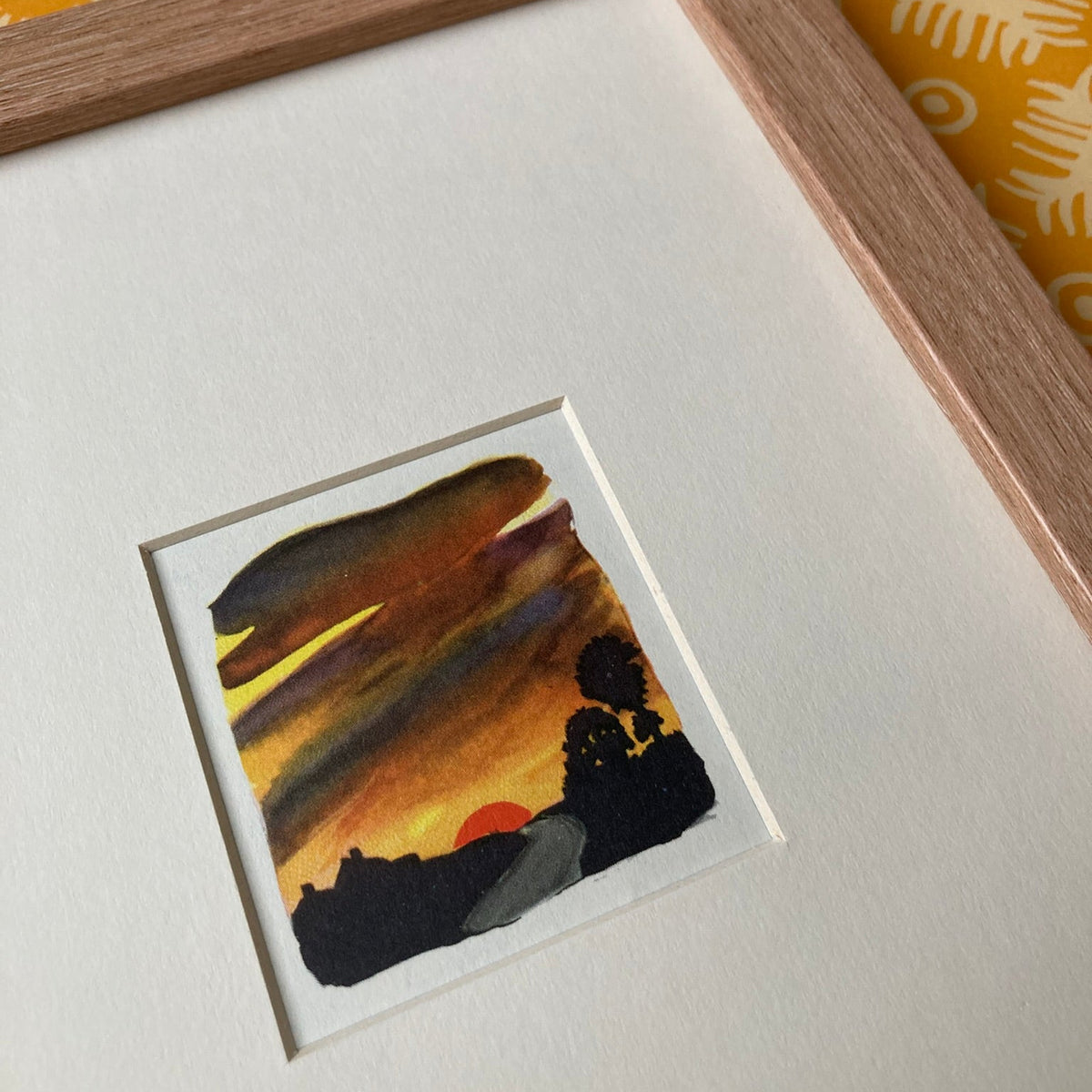 1950s Sunset Mounted Print ~ 8 x 6"