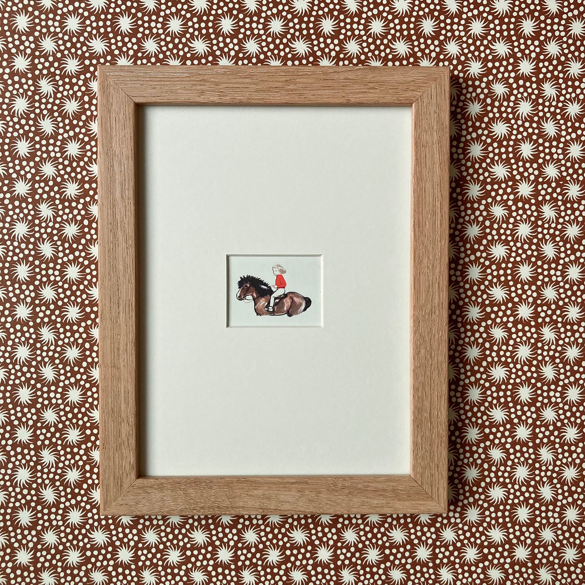 1950s Pony Girl Mounted Print ~ 8 x 6"
