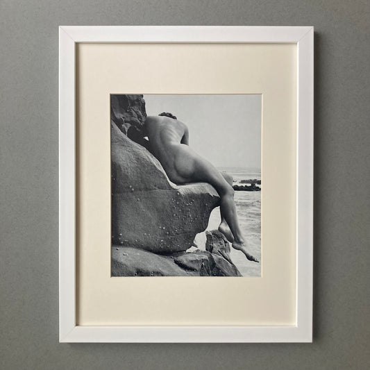 1960s Beach Nude Mounted Print ~ 11 x 14"