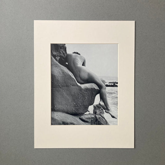1960s Beach Nude Mounted Print ~ 11 x 14"