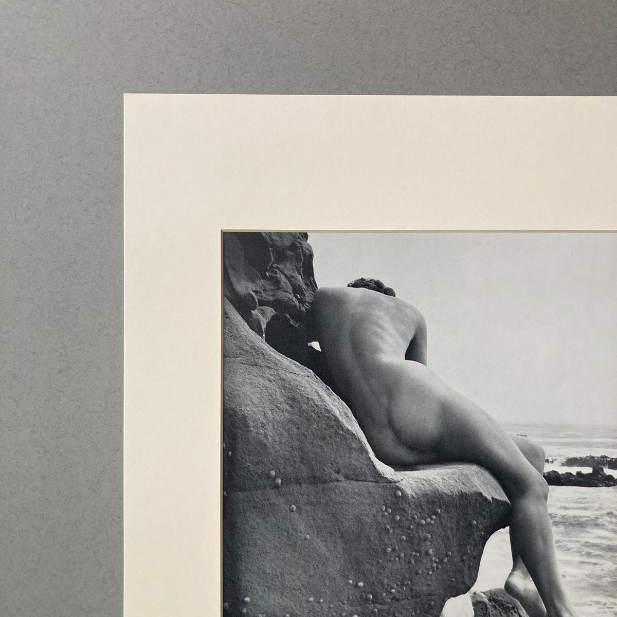 1960s Beach Nude Mounted Print ~ 11 x 14"