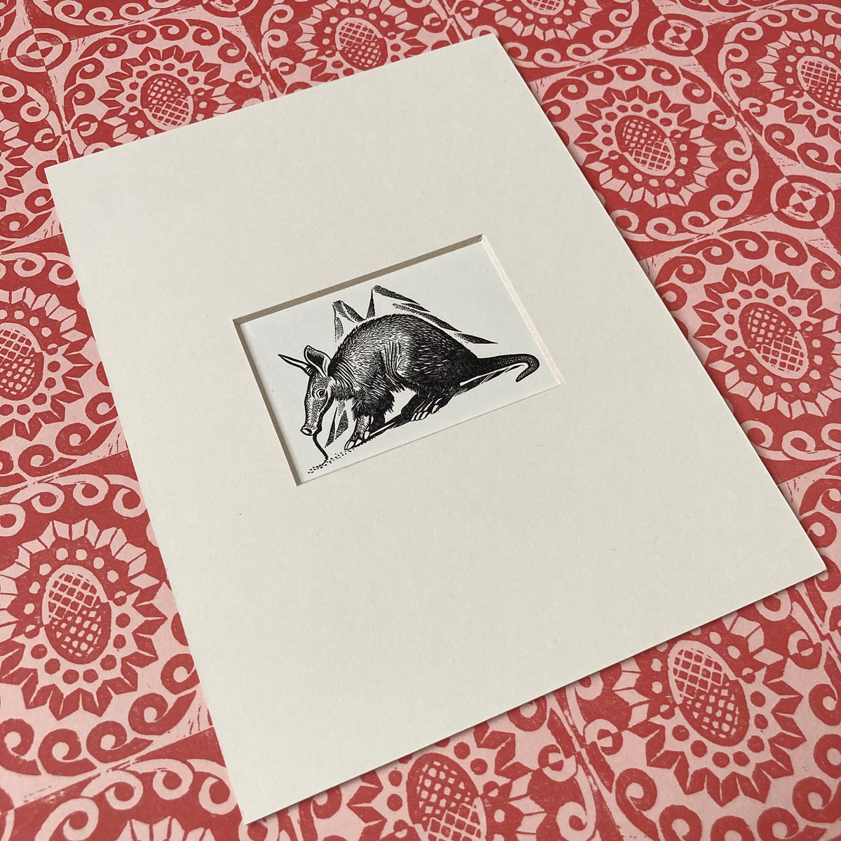 1960s Anteater Mounted Print ~ 8 x 6"