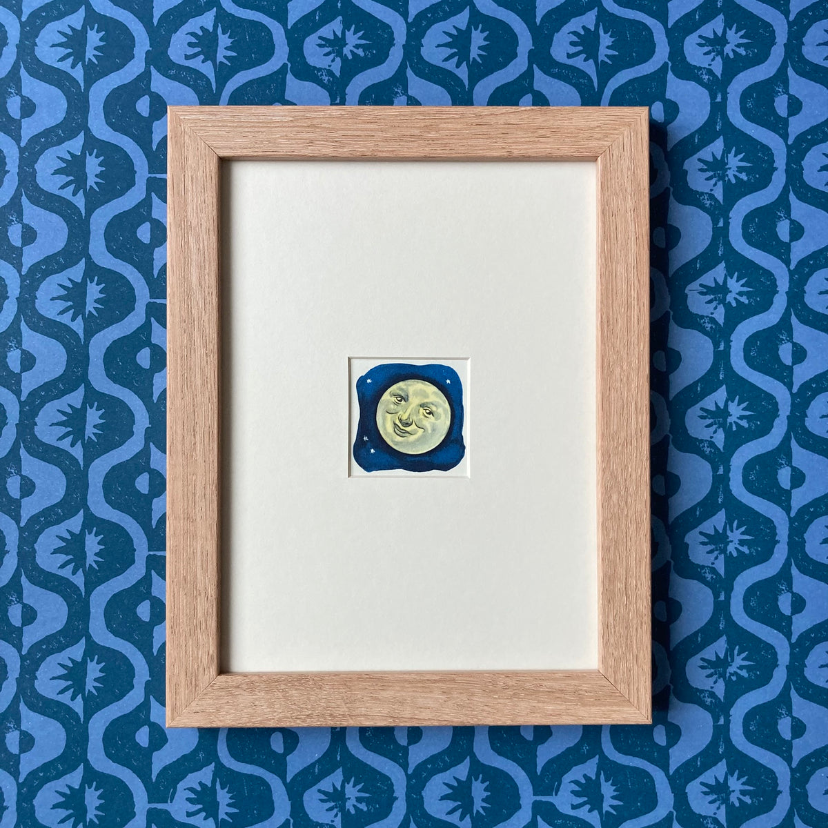 1950s Man in the Moon Mounted Print ~ 8 x 6"