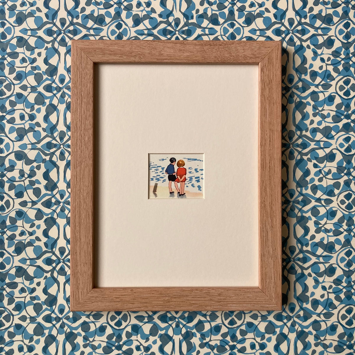 1950s Seaside Dreamers Mounted Print ~ 8 x 6"