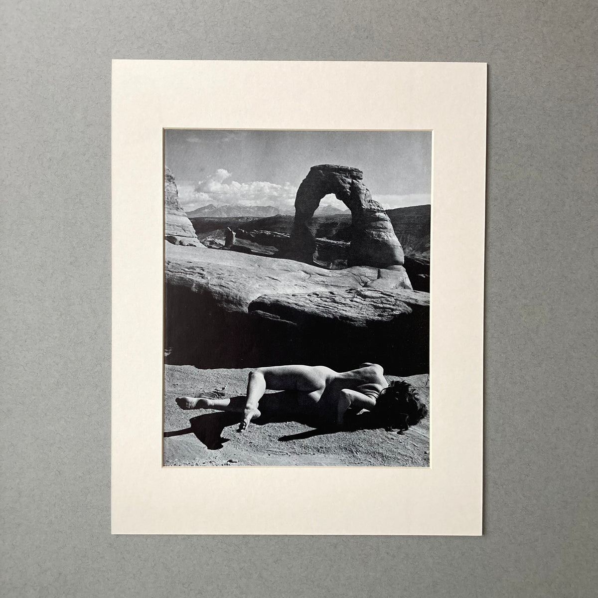 1960s Rock Nude Mounted Print ~ 11 x 14"