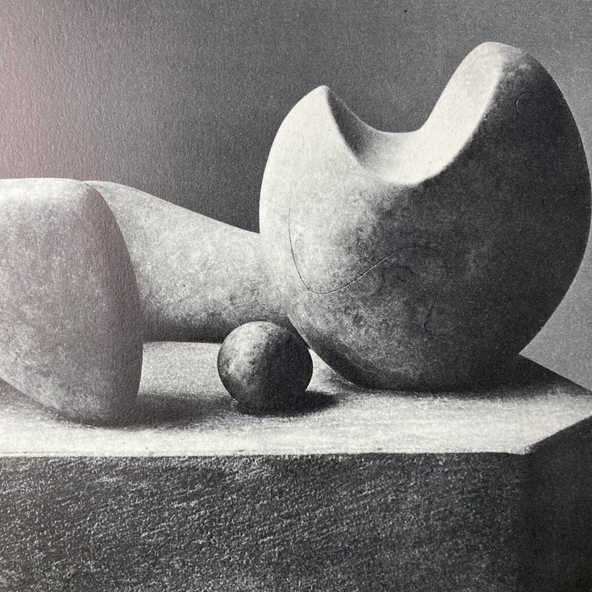 1960s Henry Moore Mounted Print ~ 11 x 14"