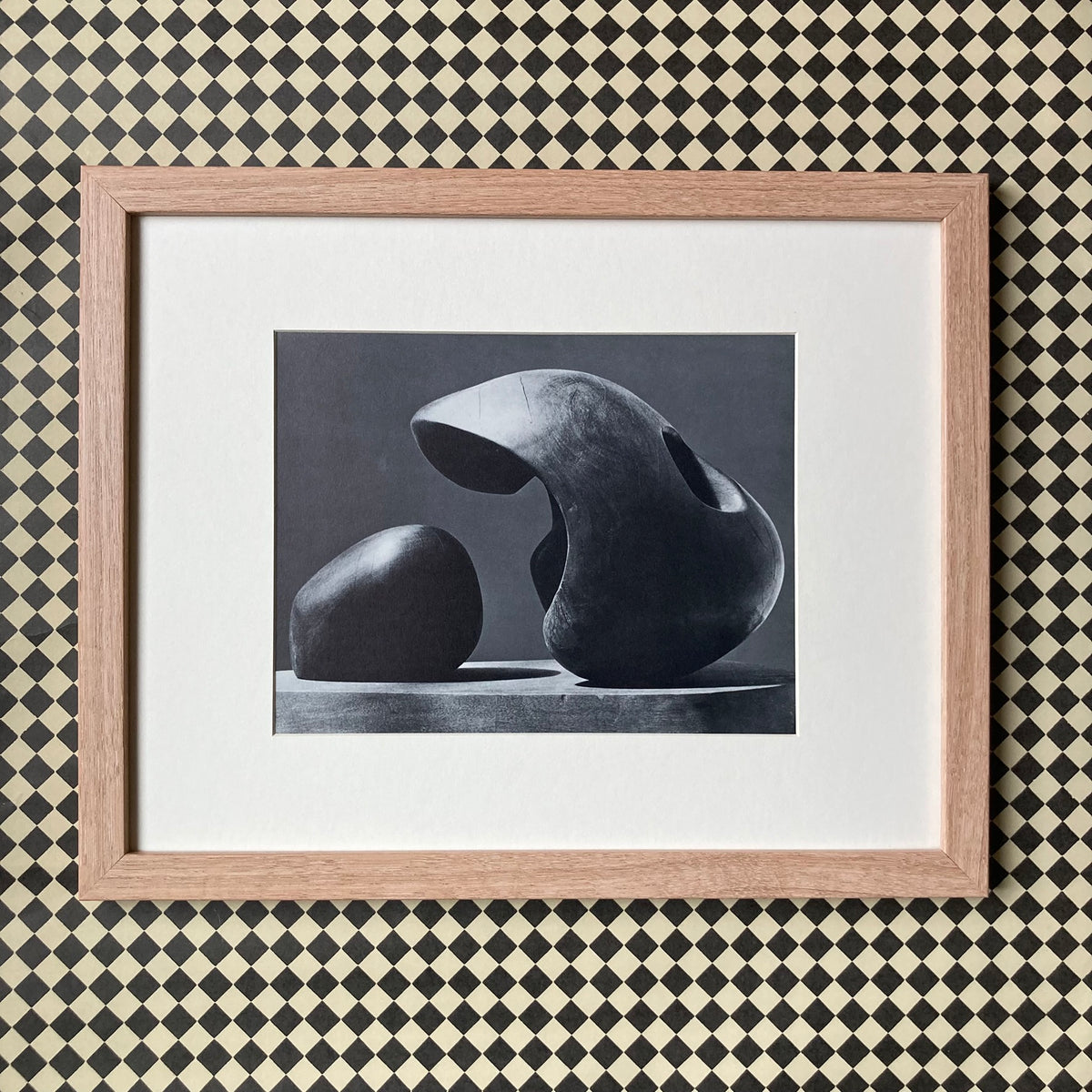 1960s Henry Moore Mounted Print ~ 11 x 14"