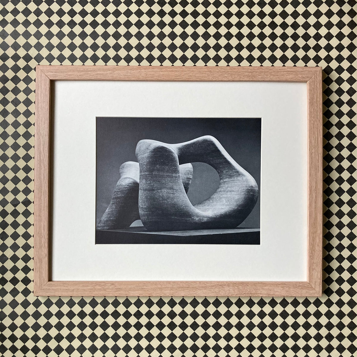 1960s Henry Moore Mounted Print ~ 11 x 14"