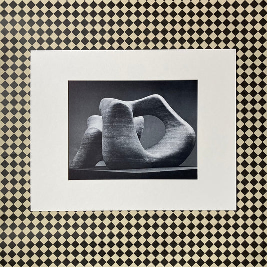 1960s Henry Moore Mounted Print ~ 11 x 14"