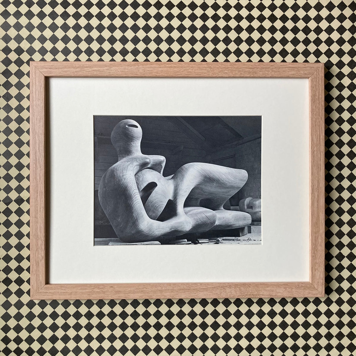 1960s Henry Moore Mounted Print ~ 11 x 14"
