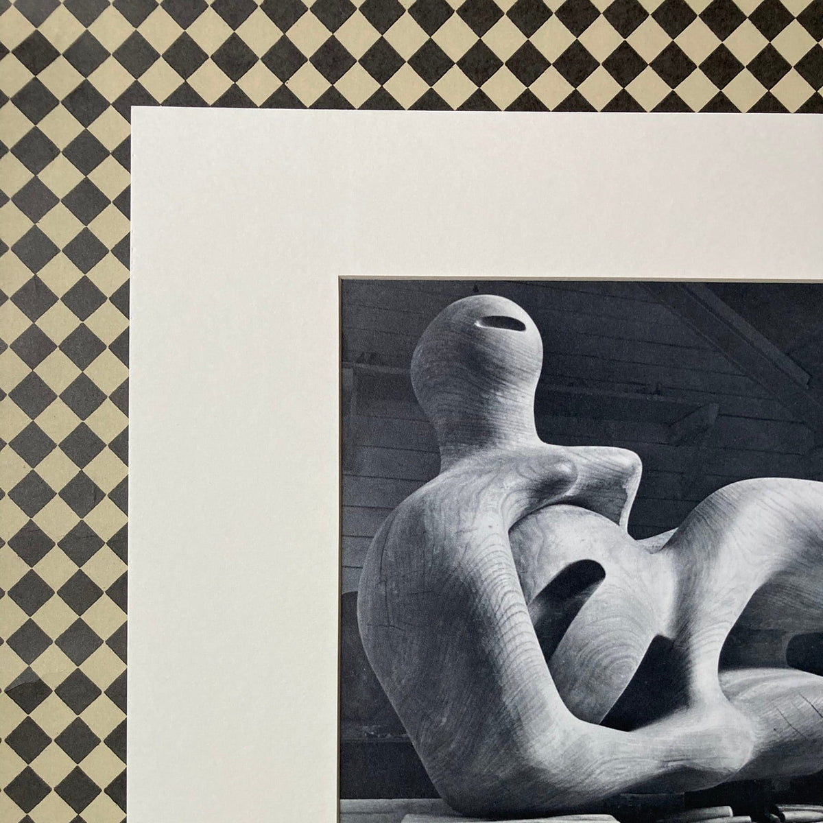 1960s Henry Moore Mounted Print ~ 11 x 14"