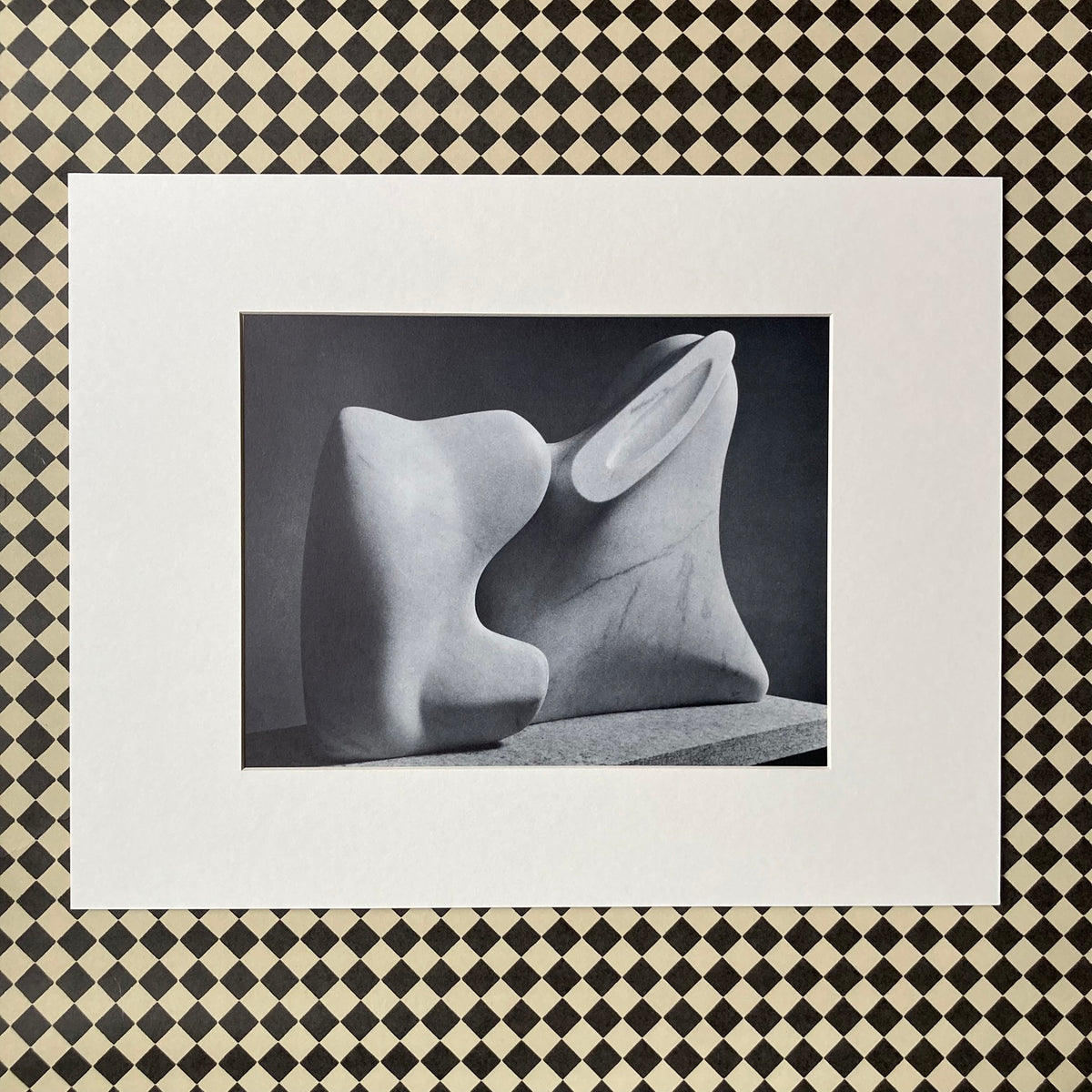 1960s Henry Moore Mounted Print ~ 11 x 14"