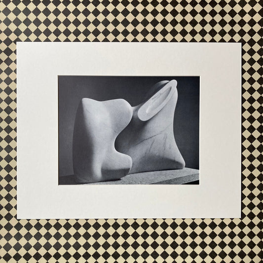 1960s Henry Moore Mounted Print ~ 11 x 14"