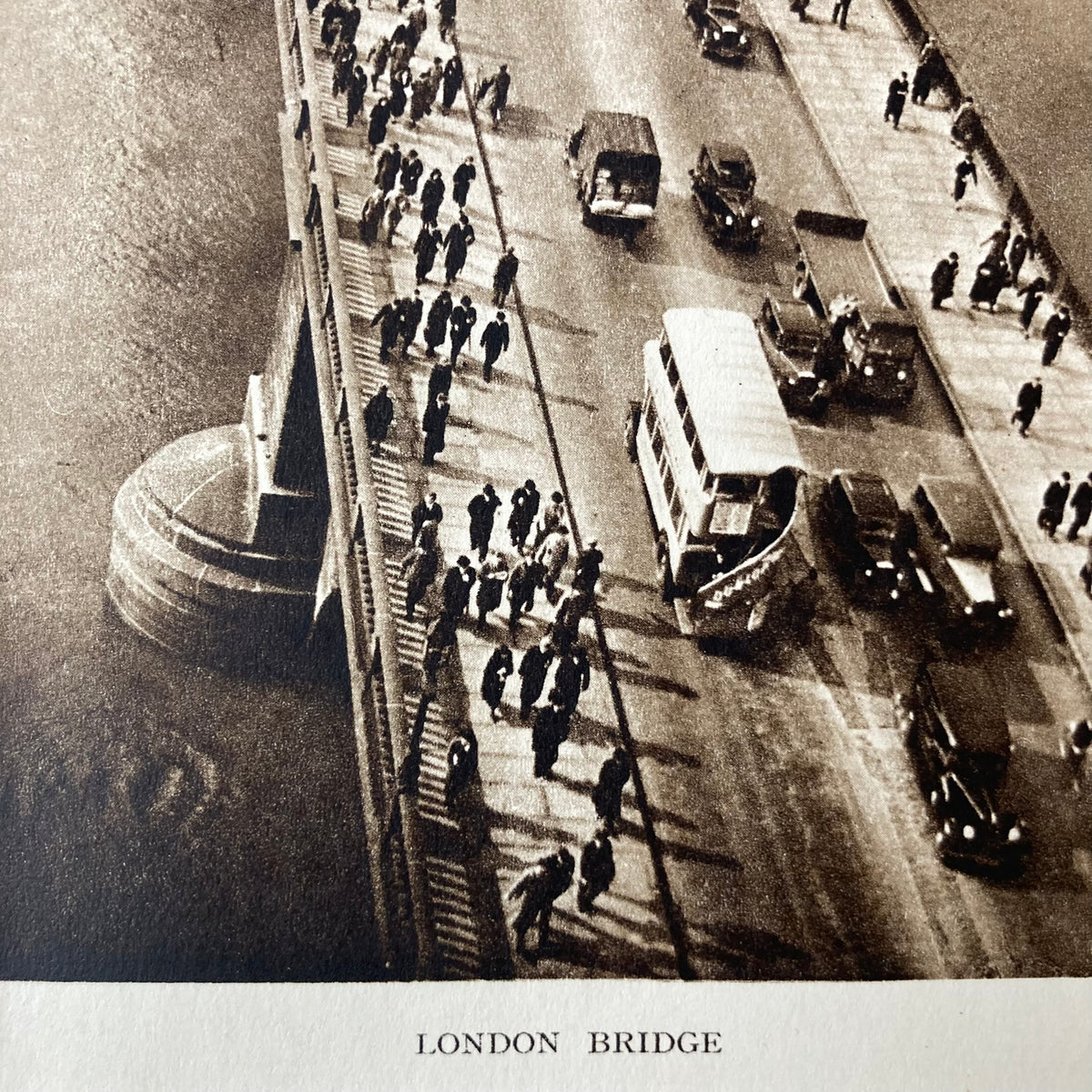 1940s London Bridge Mounted Print ~ 8 x 10"