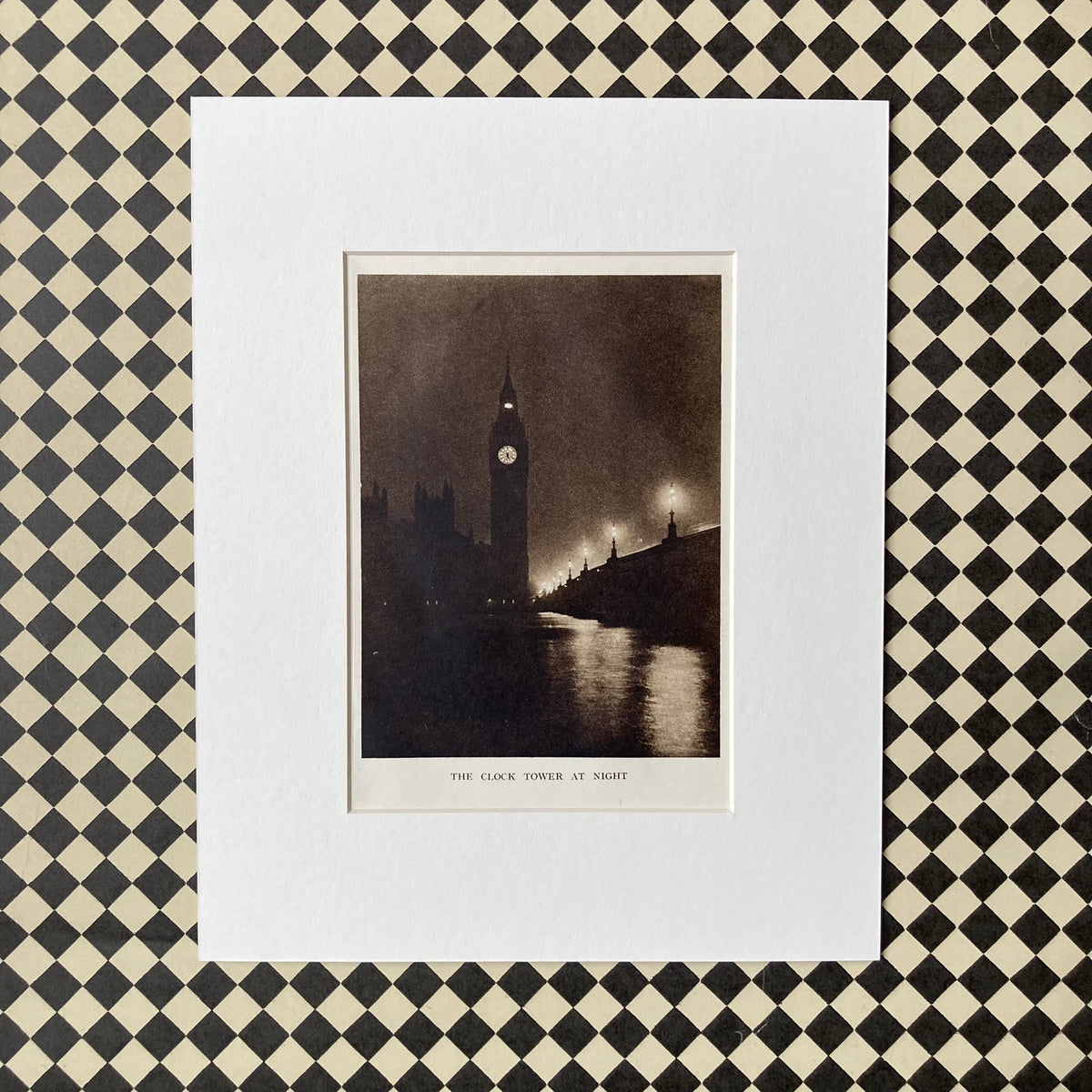 1940s Big Ben Mounted Print ~ 8 x 10"