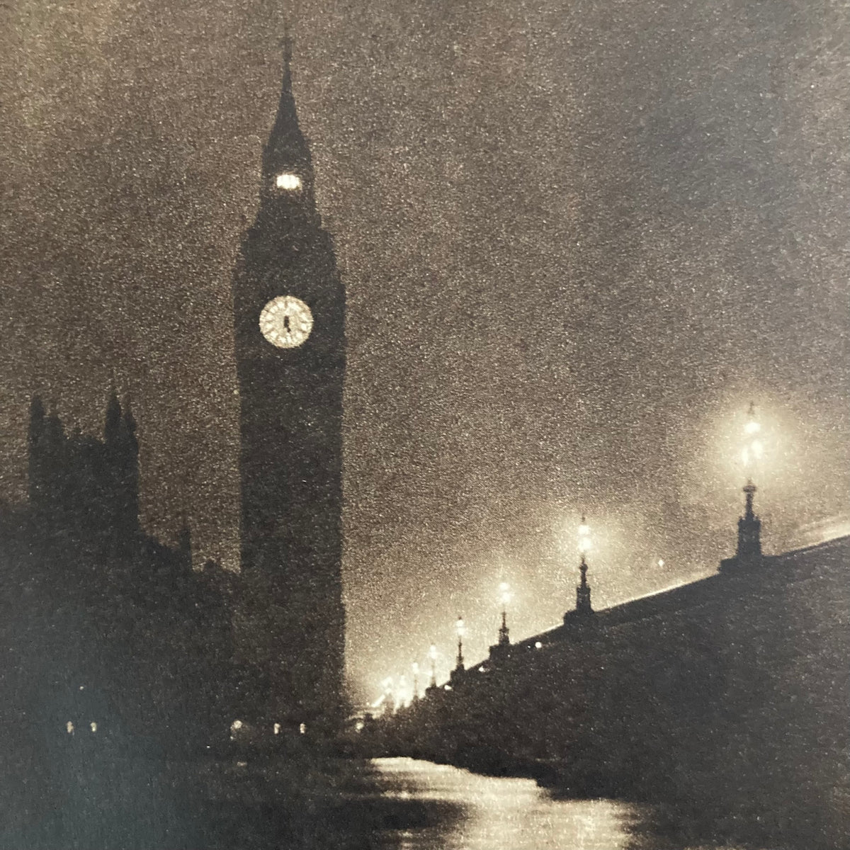 1940s Big Ben Mounted Print ~ 8 x 10"