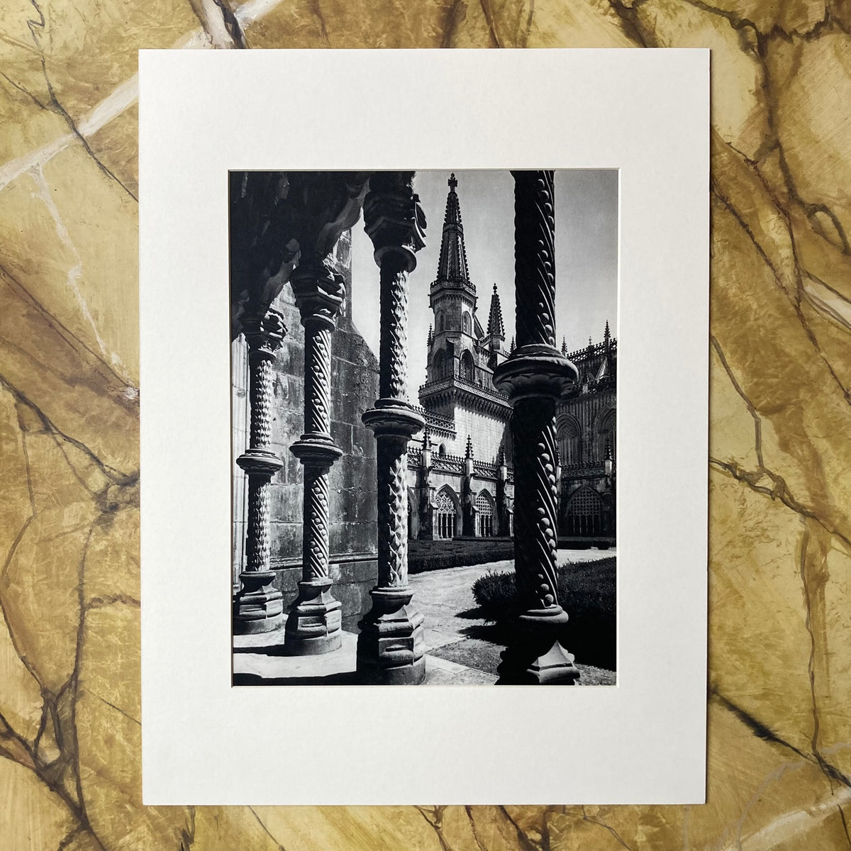 1960s Mosteiro da Batalha Mounted Print ~ 30 x 40cm