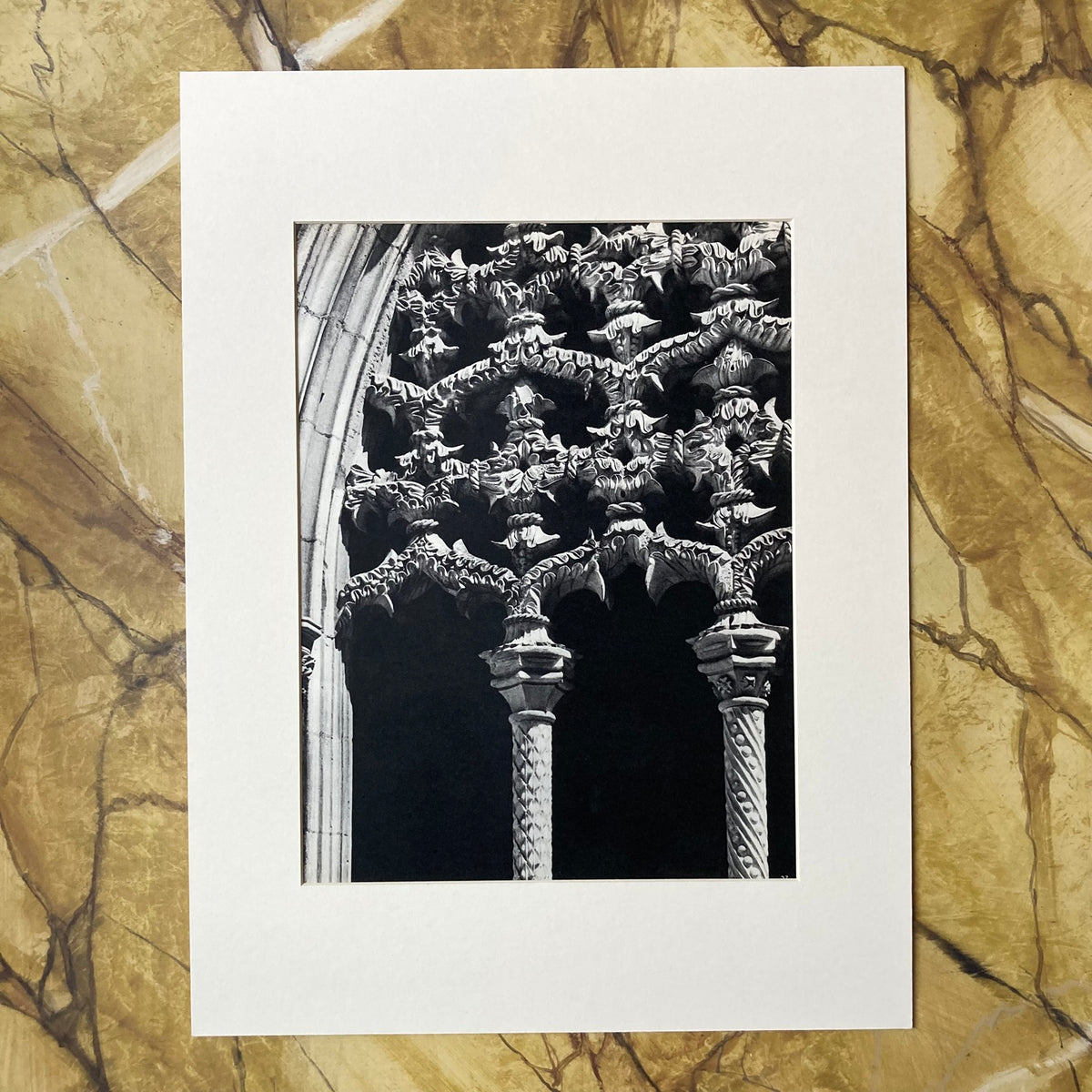 1960s Mosteiro da Batalha Mounted Print ~ 30 x 40cm