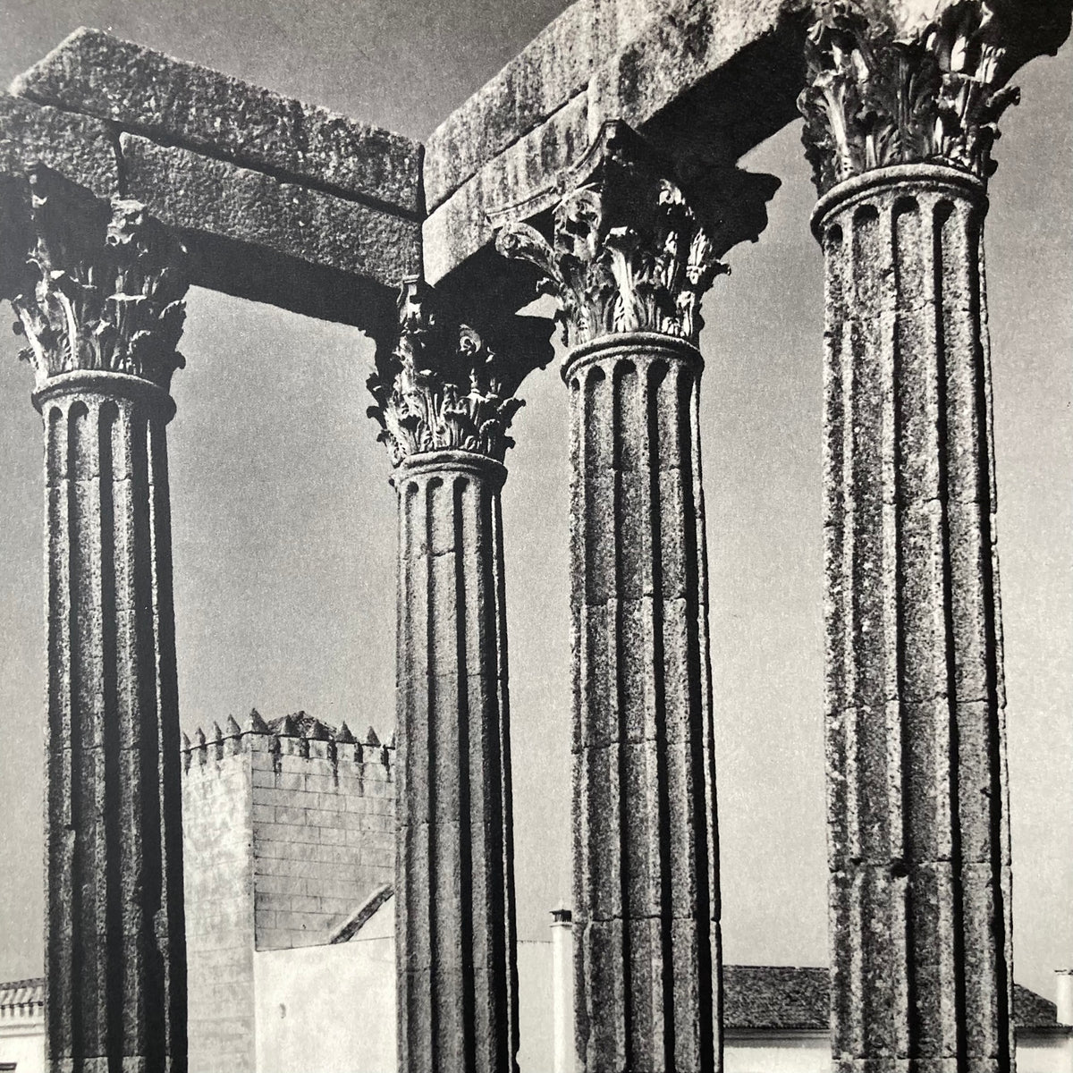 1960s Templo Romano Mounted Print ~ 30 x 40cm
