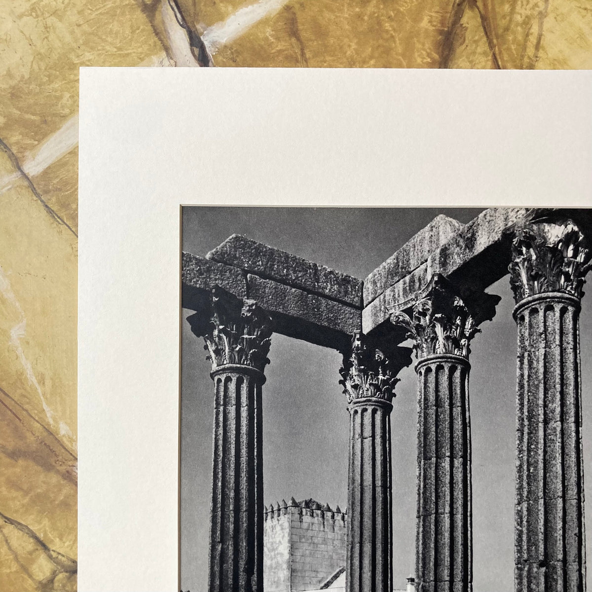 1960s Templo Romano Mounted Print ~ 30 x 40cm
