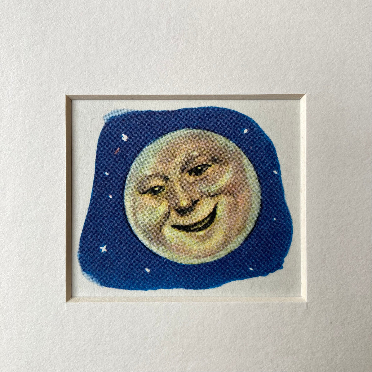1950s Man in the Moon Mounted Print ~ 8 x 6"