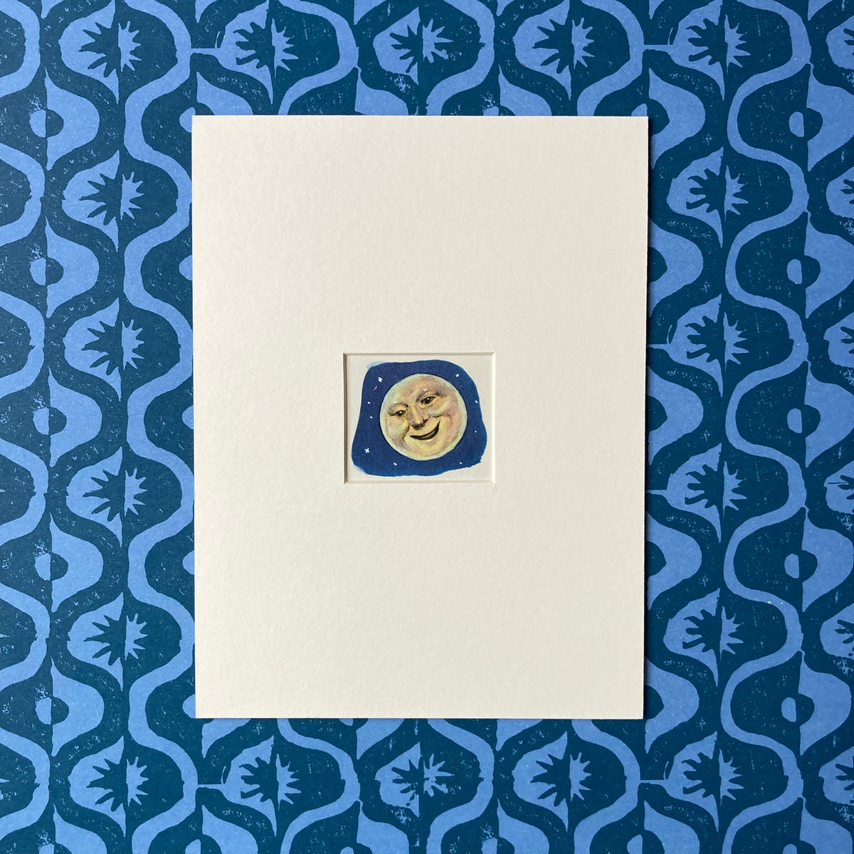 1950s Man in the Moon Mounted Print ~ 8 x 6"