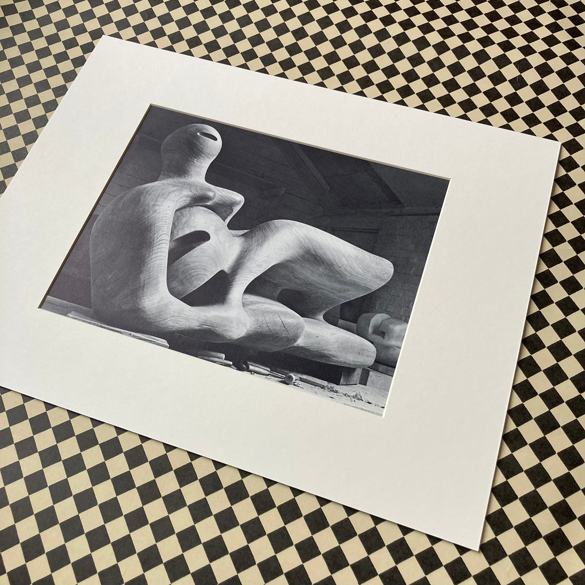 1960s Henry Moore Mounted Print ~ 11 x 14"