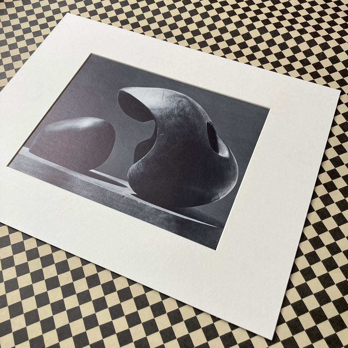 1960s Henry Moore Mounted Print ~ 11 x 14"