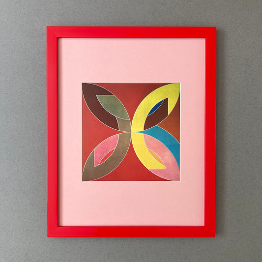 1980s Frank Stella Mounted Print ~ 11 x 14"