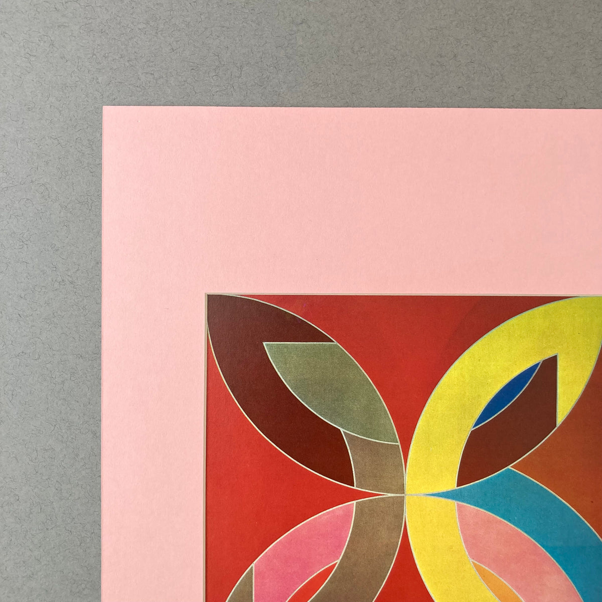 1980s Frank Stella Mounted Print ~ 11 x 14"