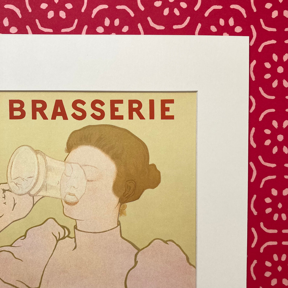 1970s Grande Brasserie Belgian Brewery Mounted Print ~ 11 x 14"