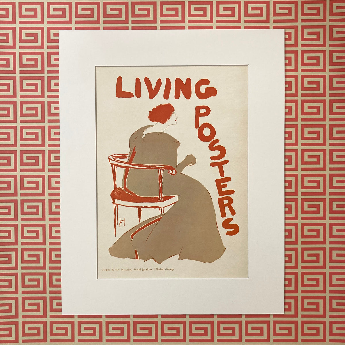 1970s Living Posters Mounted Print ~ 11 x 14"