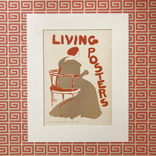 1970s Living Posters Mounted Print ~ 11 x 14"